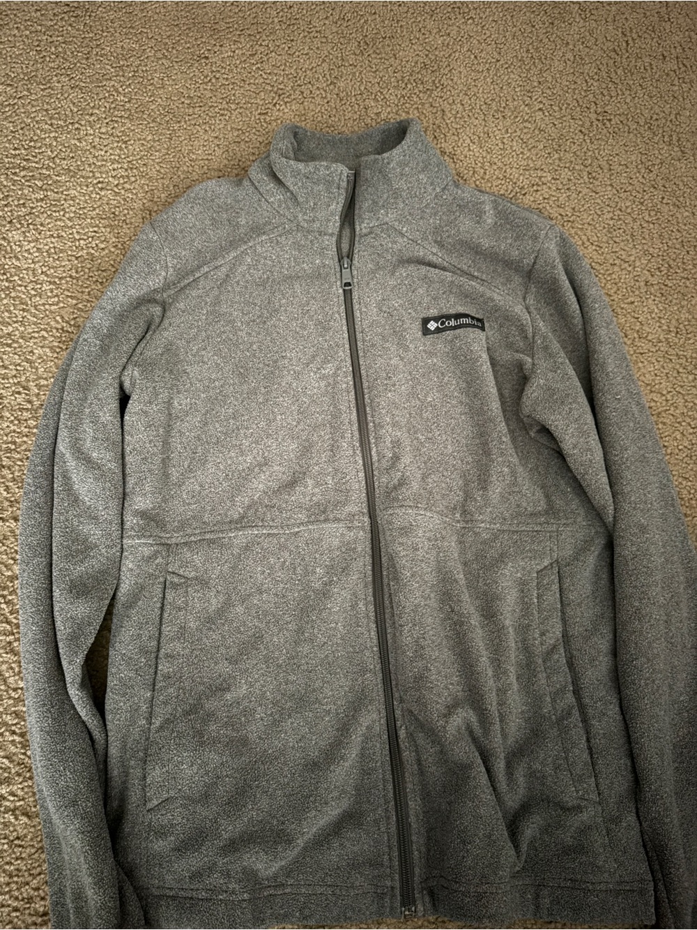 Columbia Gray Full-Zip Performance Fleece Jacket